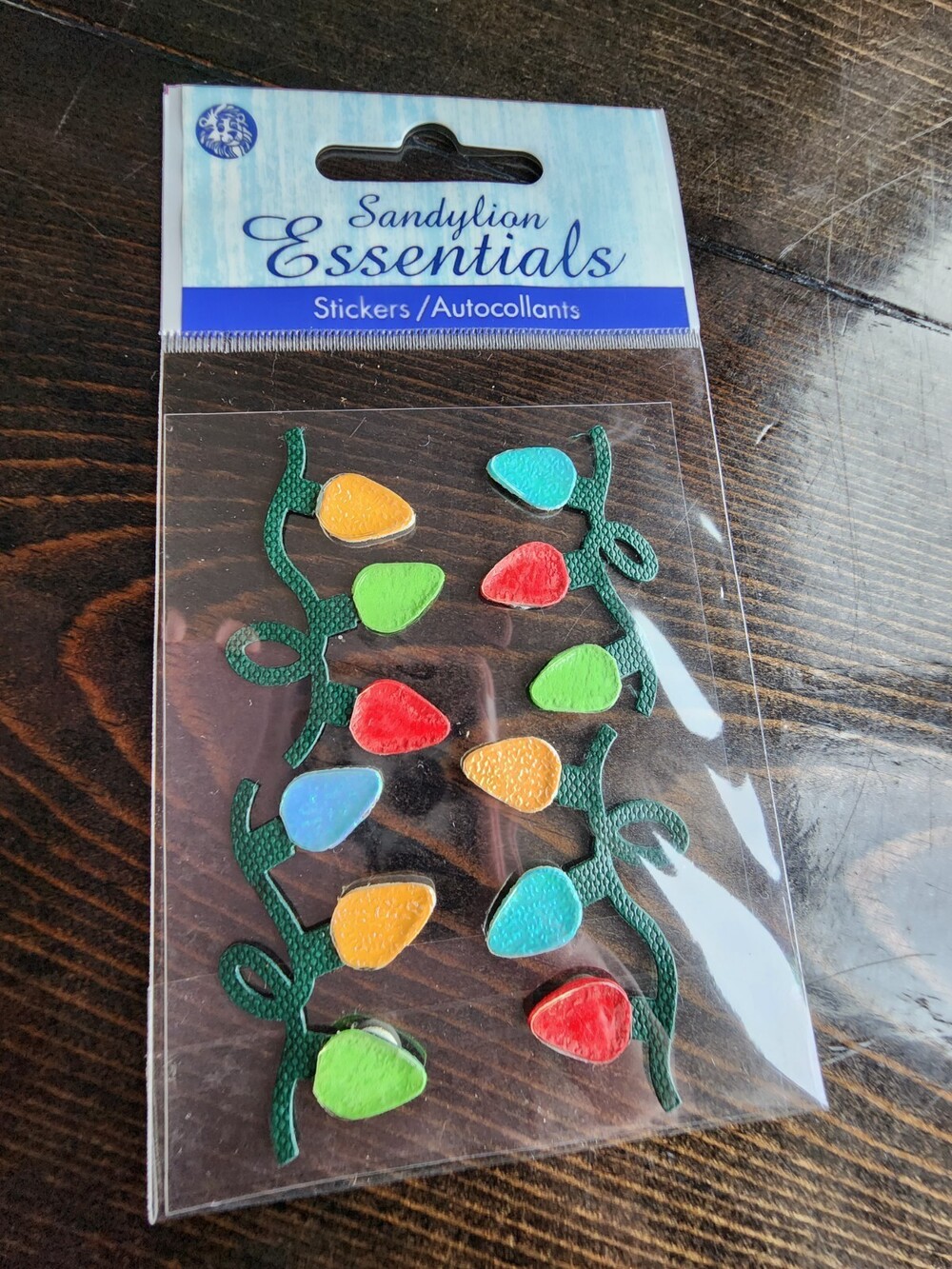 3D Sandylion Essentials CHRISTMAS LIGHTS Dimensional Stickers NEW RETIRED #18